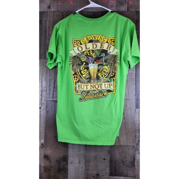 Beer 2006 Landshark "Growing Older but not up" Love beer  Size Large - Picture 1 of 4